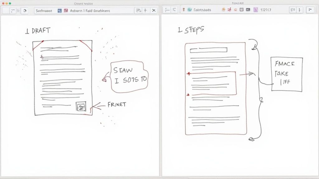 An example of a screenshot being edited with annotations and highlights.