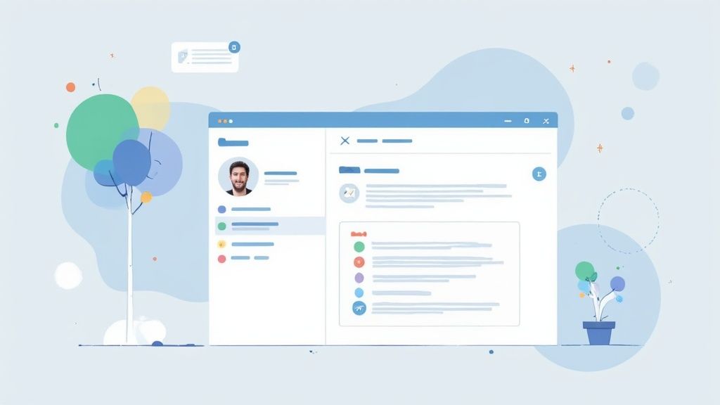 An AI-powered screenshot editing tool interface showing smart-blur and text recognition features.