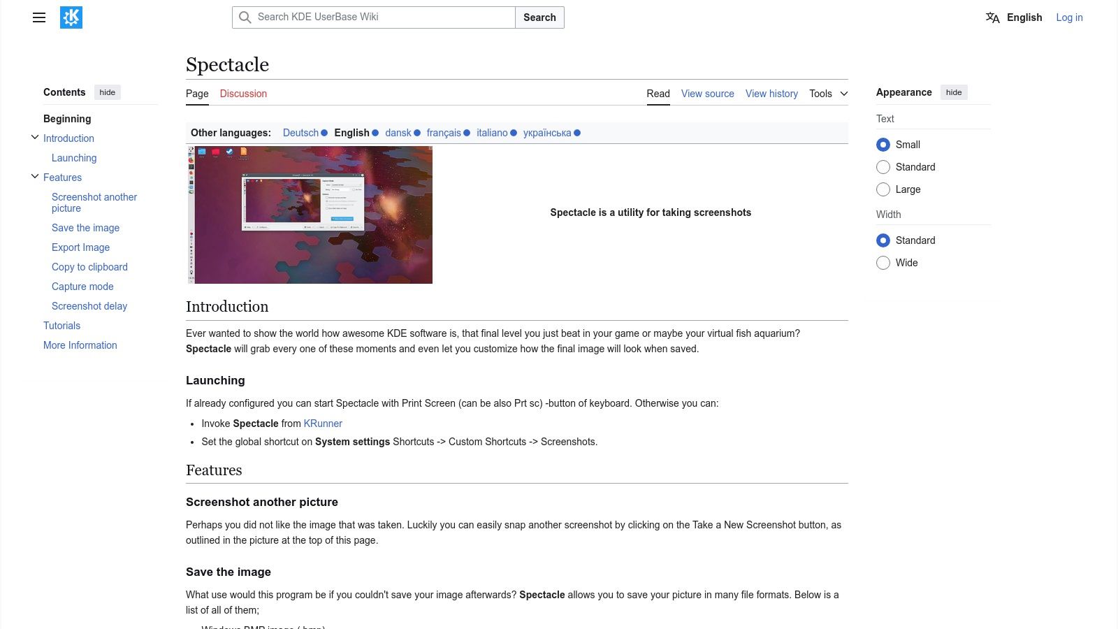 KDE Spectacle