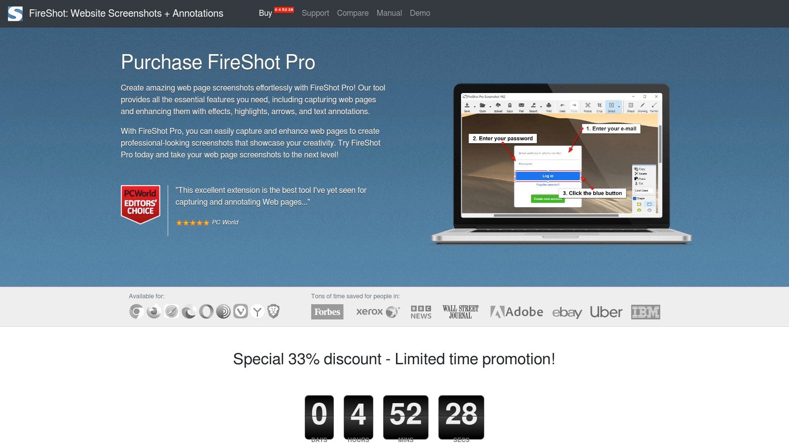 FireShot – Take Webpage Screenshots Entirely