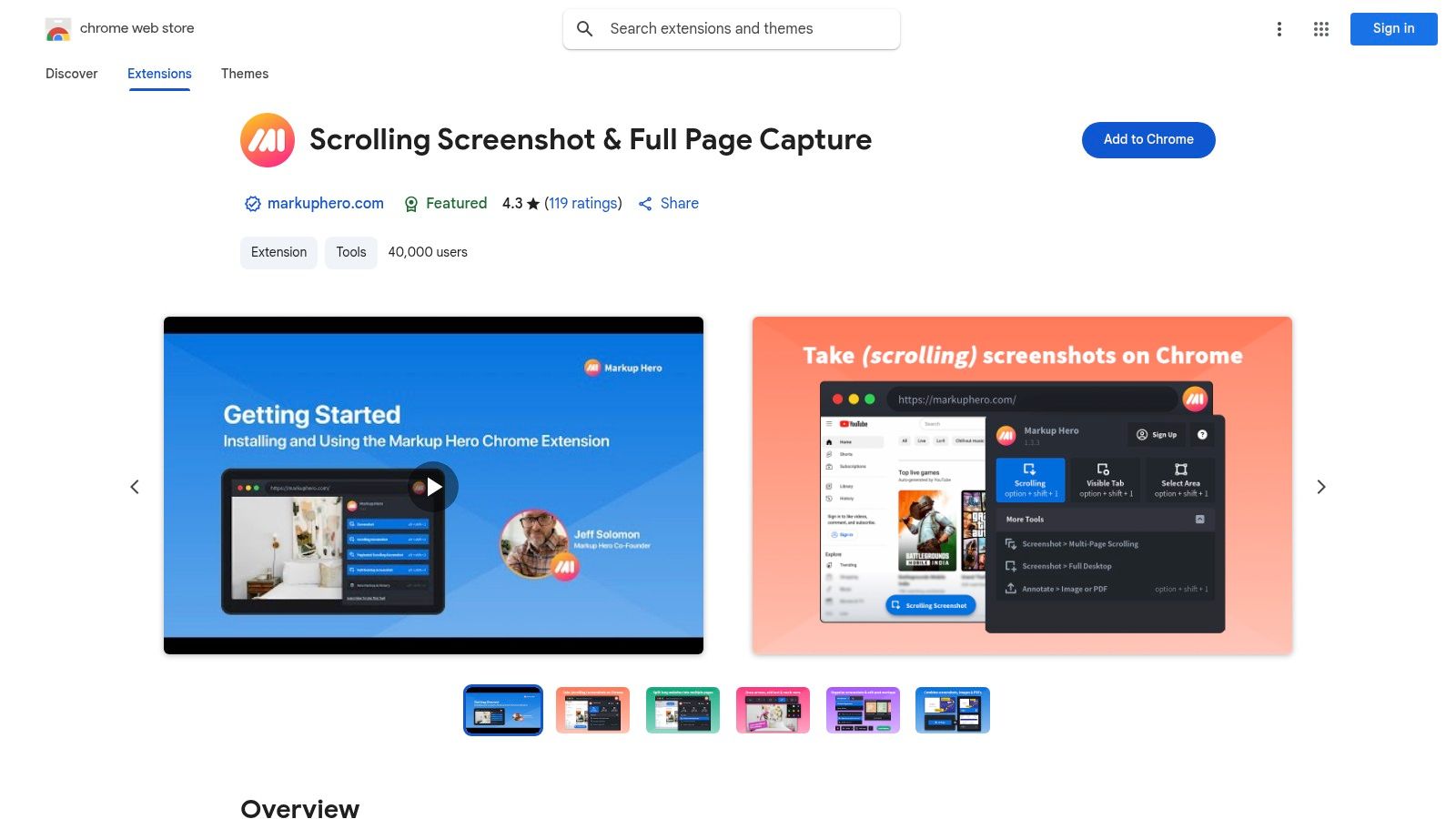 Markup Hero – Scrolling Screenshot & Full Page Capture