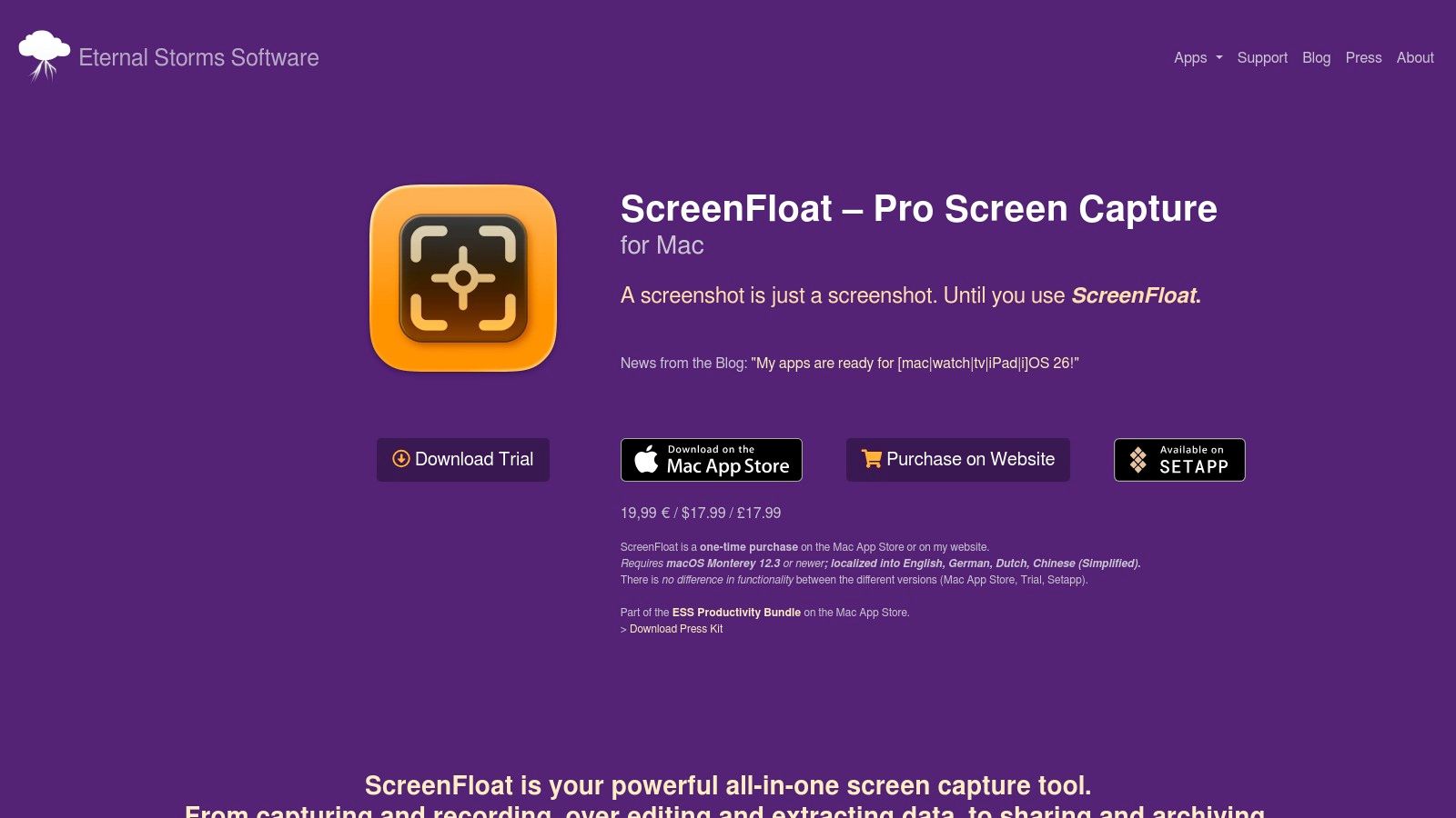 ScreenFloat (Eternal Storms)