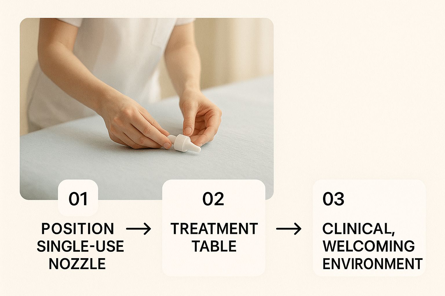Infographic about how is a colonic done