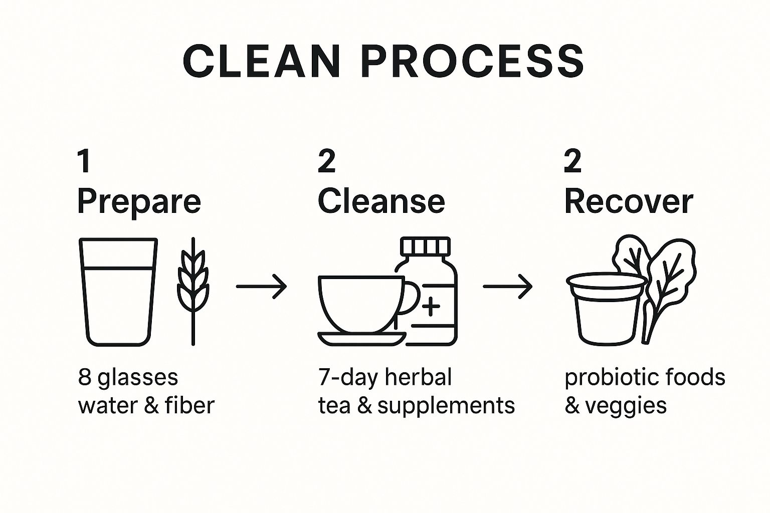 Infographic about colon cleanse detox diet