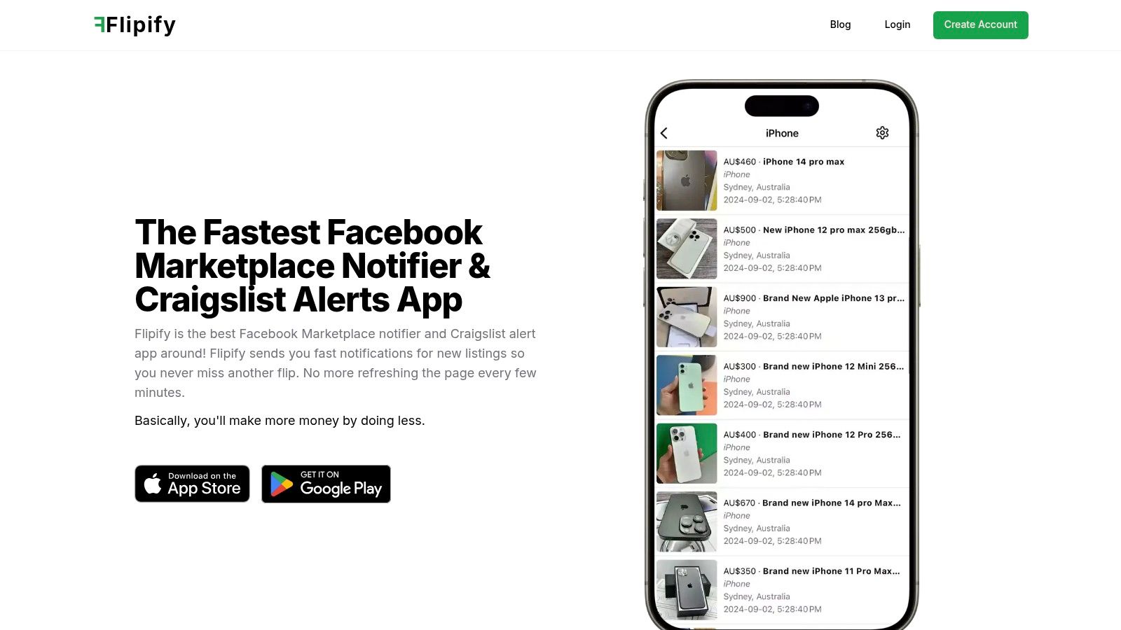 Flipify: For Real-Time Local Marketplace Alerts