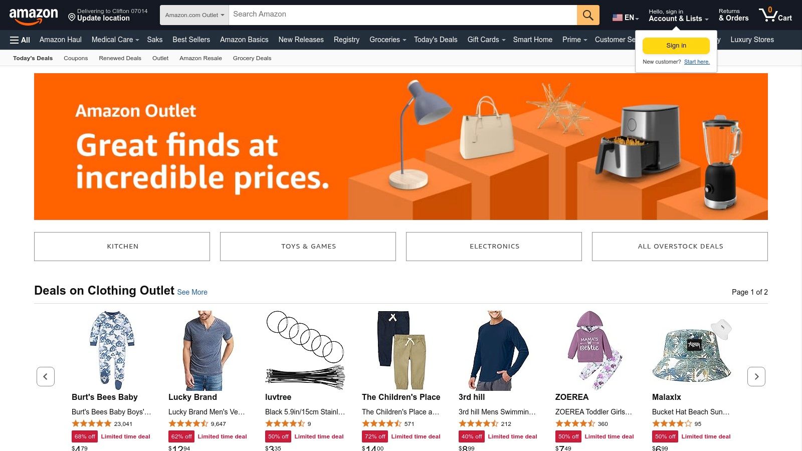 Amazon Outlet