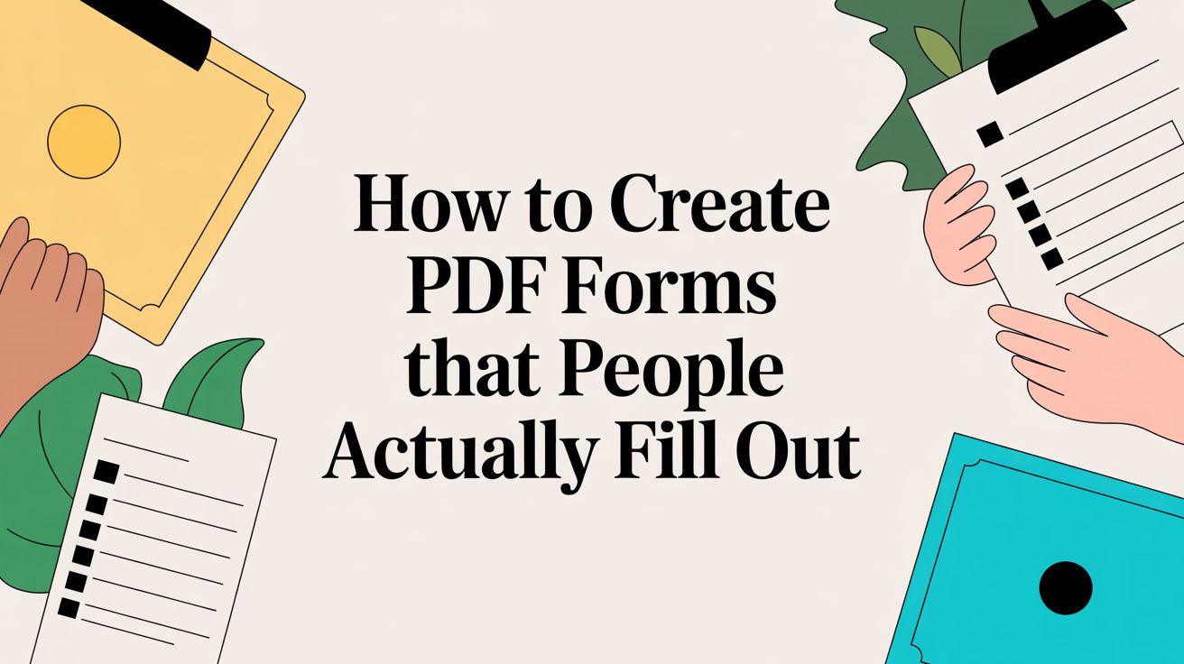 How to Create PDF Forms That People Actually Fill Out | Formbot Blog