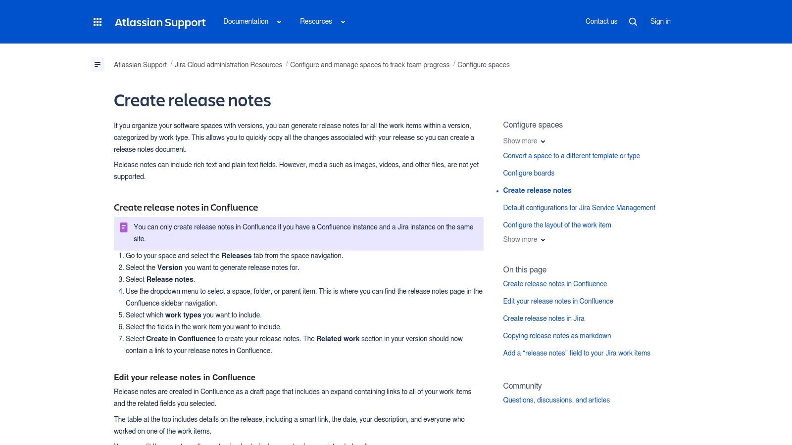 Atlassian (Jira + Confluence) release notes