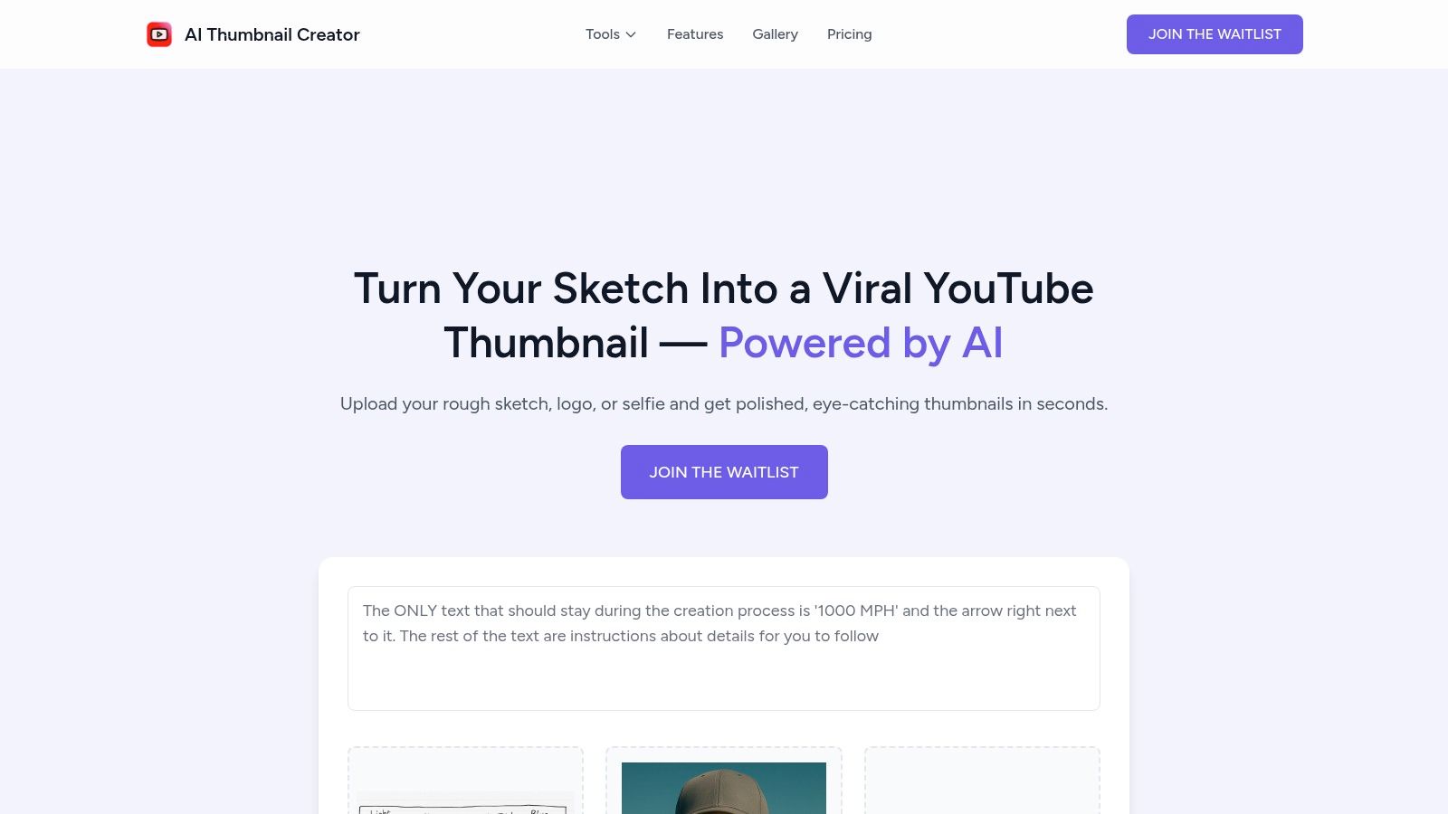 AI Thumbnail Creator