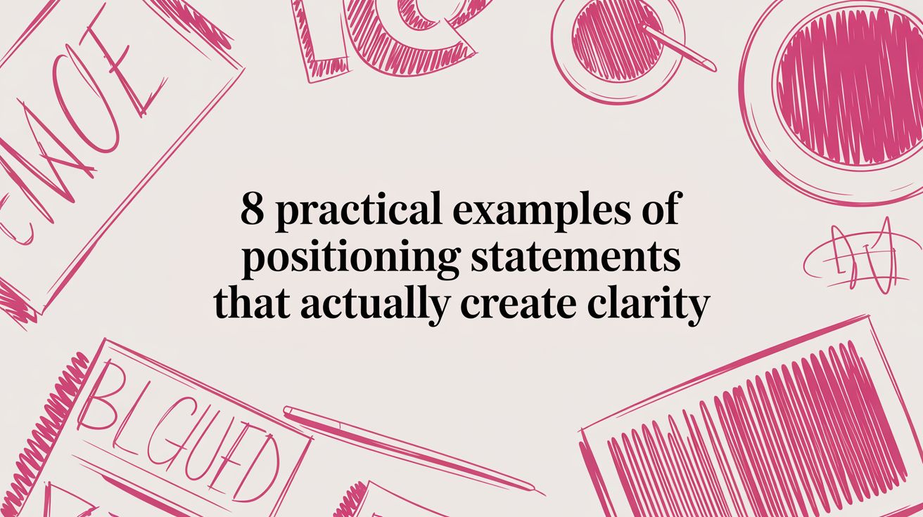 8 Practical Examples of Positioning Statements That Actually Create Clarity