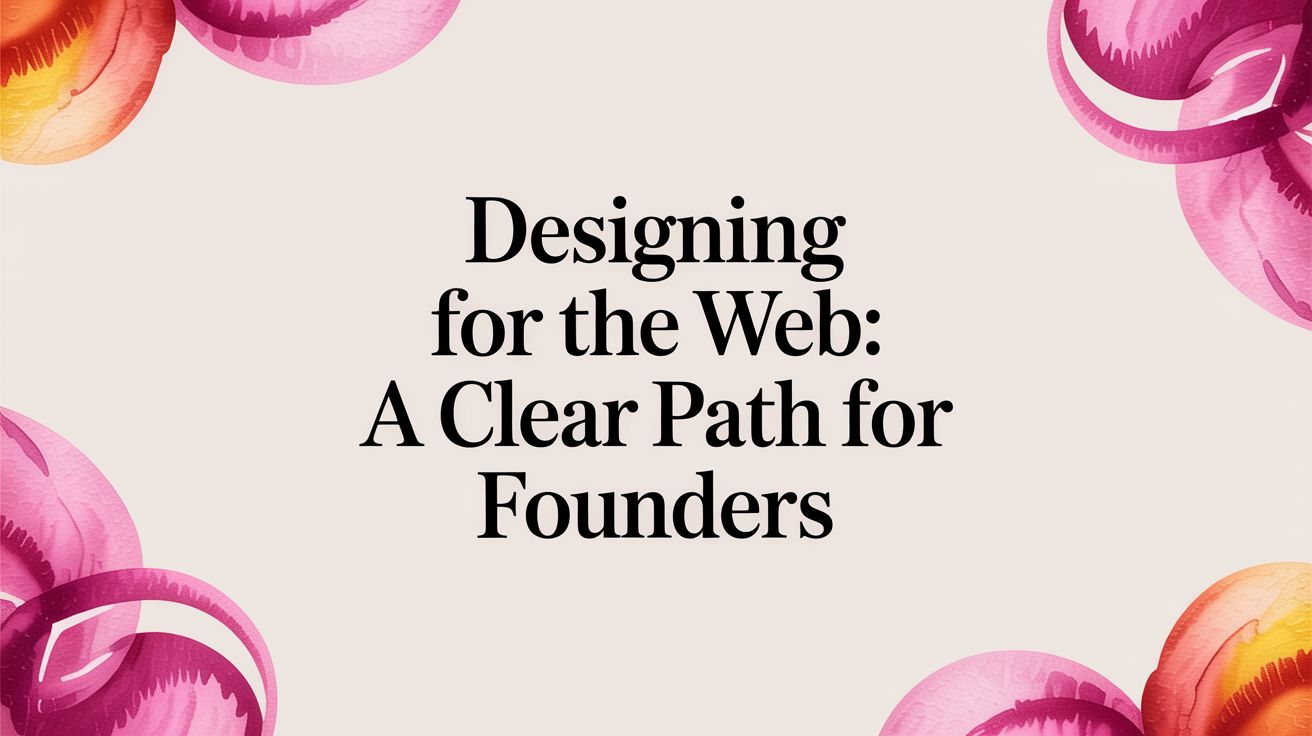 A Founder's Guide to Designing for the Web (Without the Chaos)