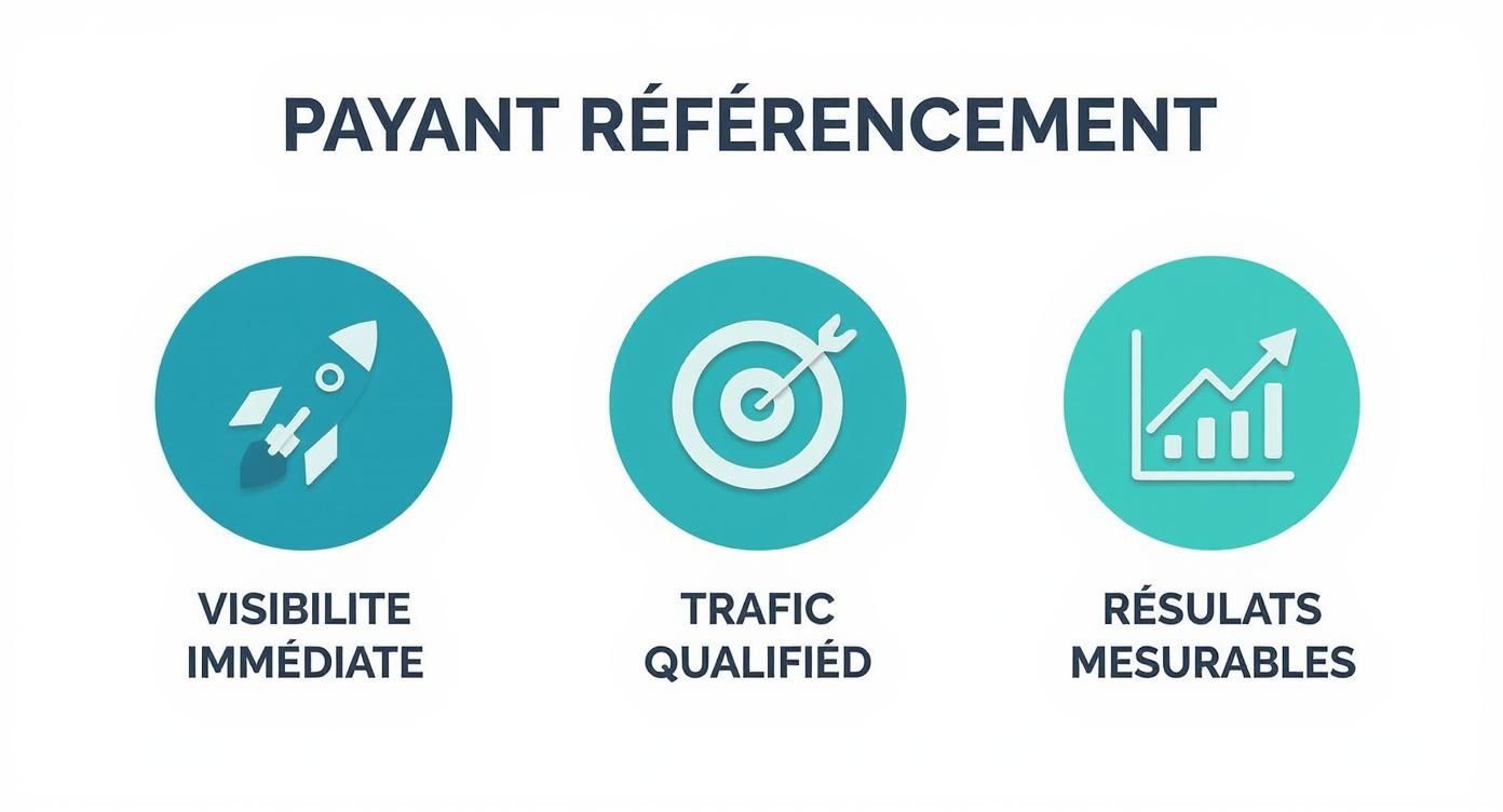 Infographic about google référencement payant