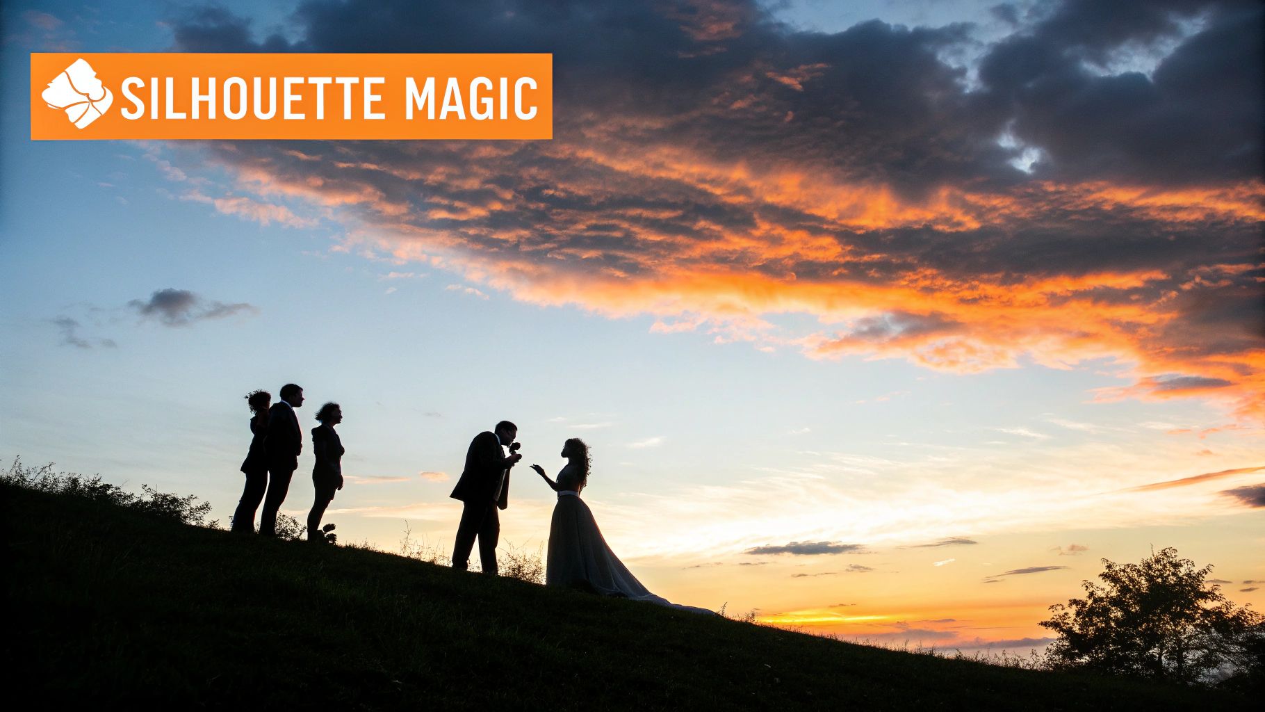Silhouette Against Dramatic Backdrops
