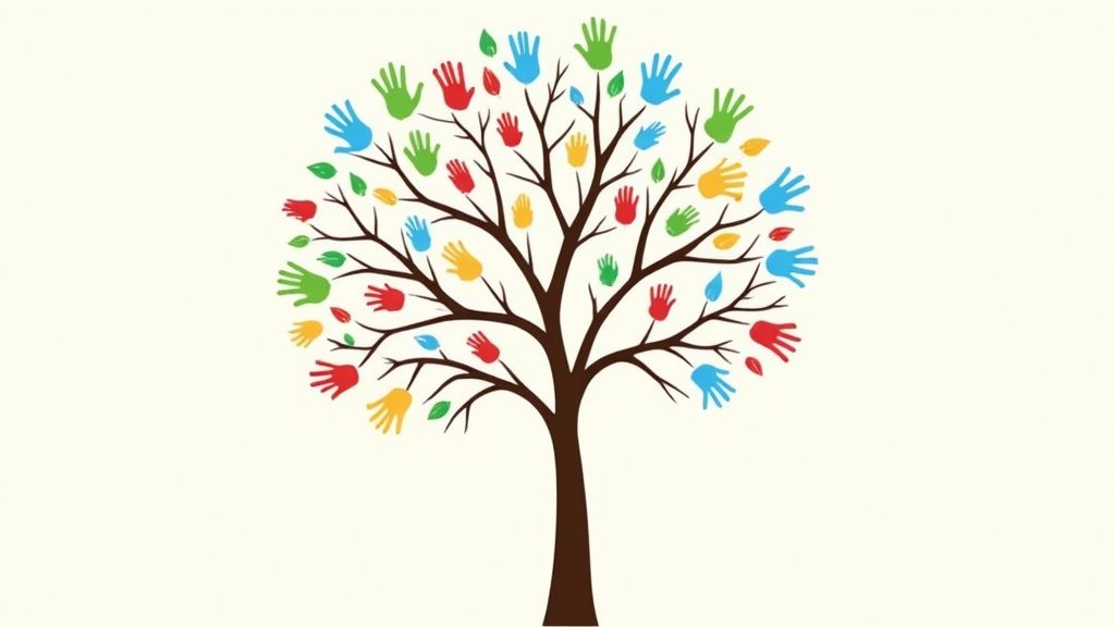 Fingerprint Tree or Thumbprint Guestbook