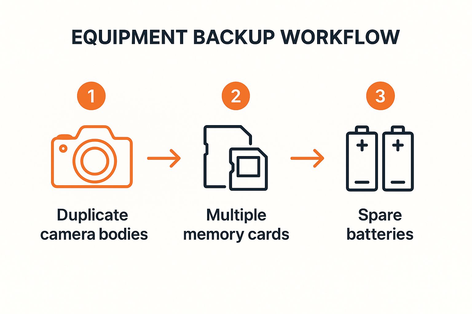 Infographic showing key data about Equipment Backup Strategy