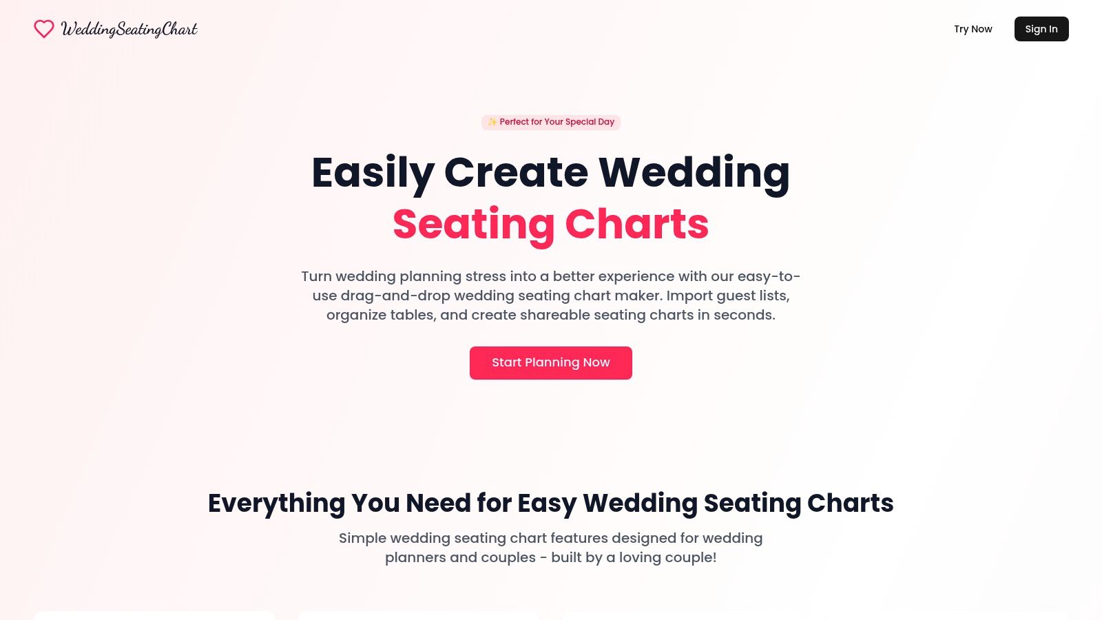 WeddingSeatingChart.app – Free Seating Chart Maker (Web)