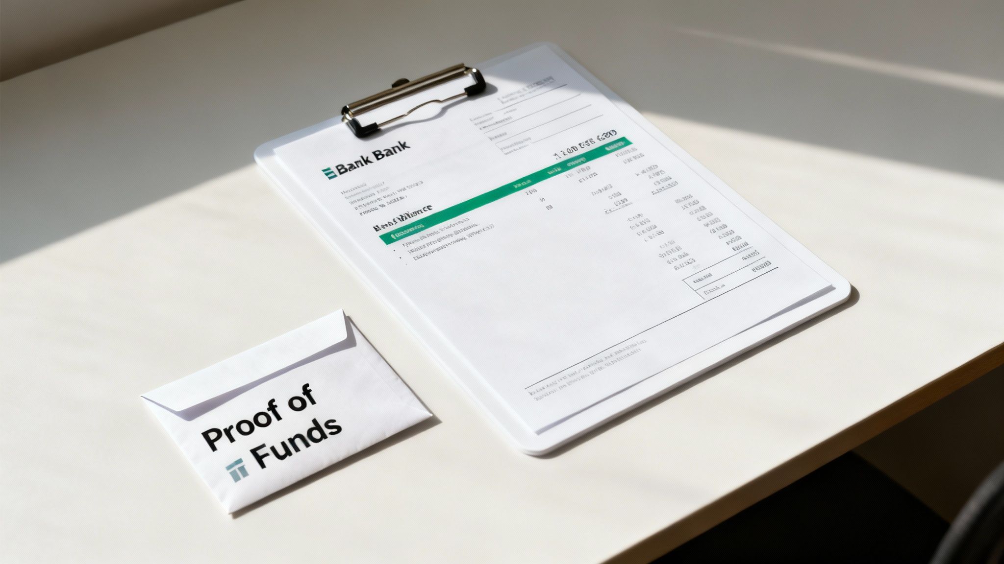 Bank Statements and Proof of Funds