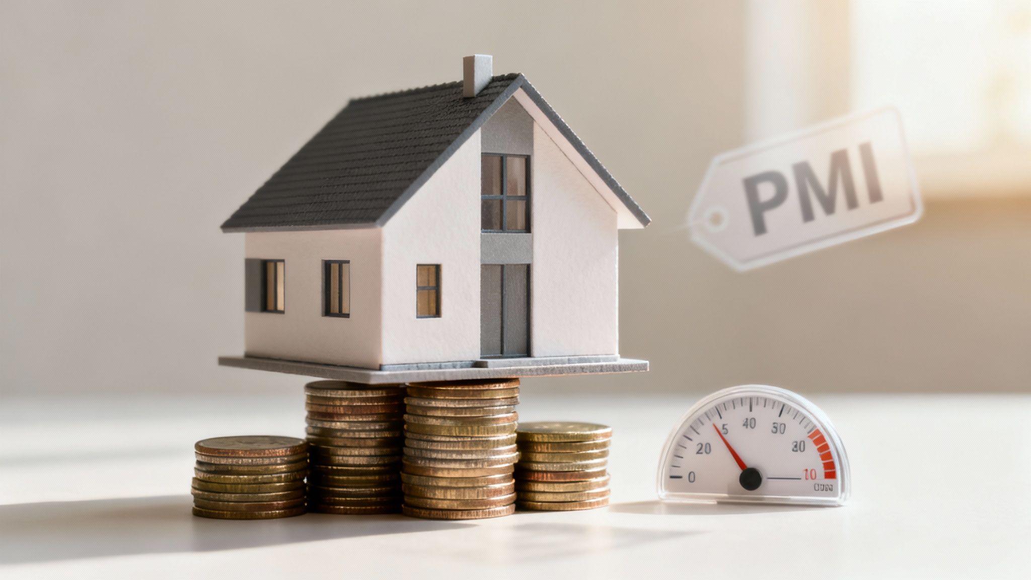 A bright and modern home office with a laptop open to a financial charts