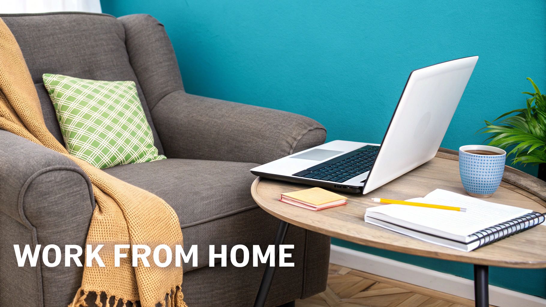 A bright and modern home office setup, inspiring a work-from-home career.