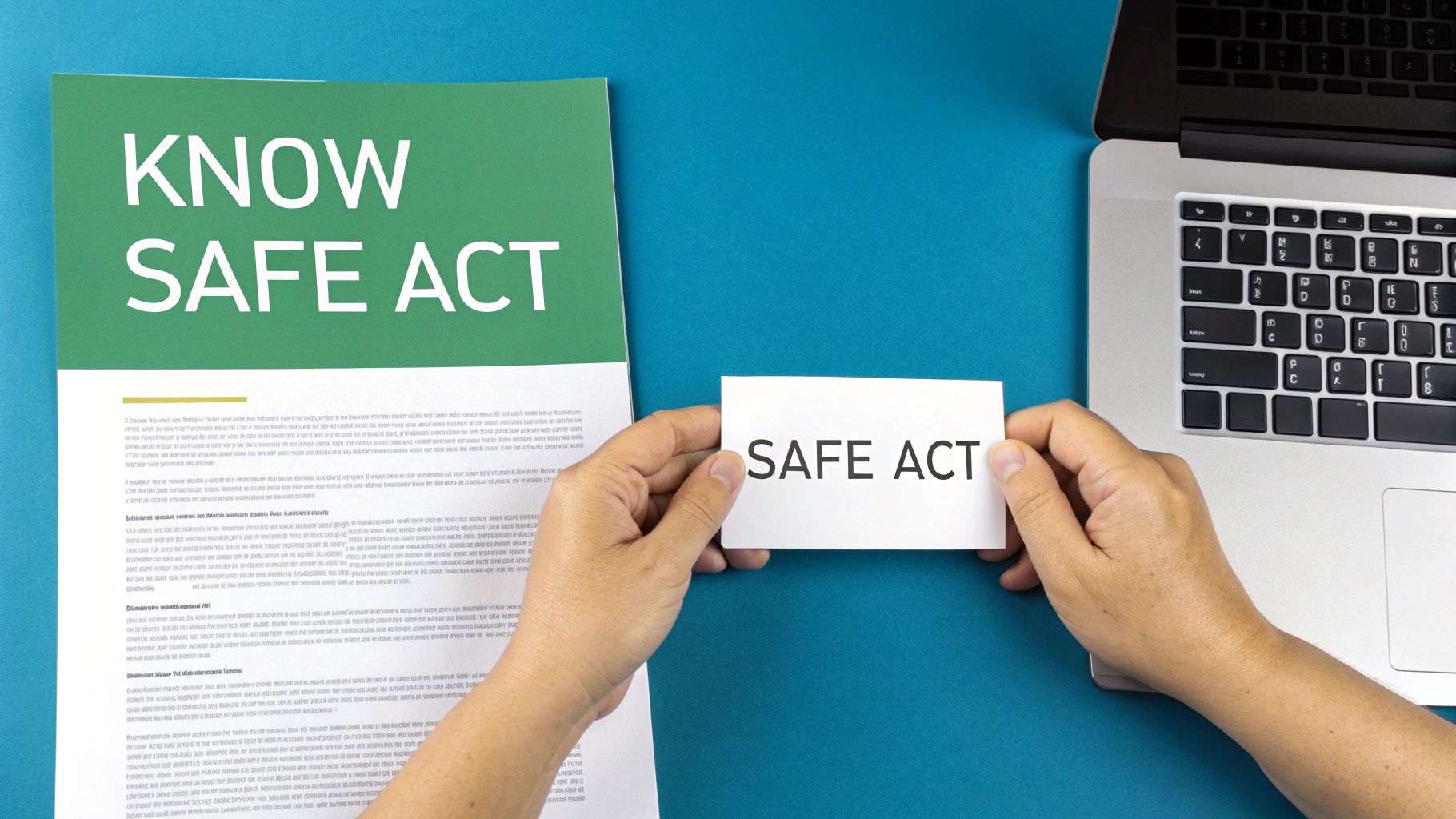 A professional working on legal documents on their desk.