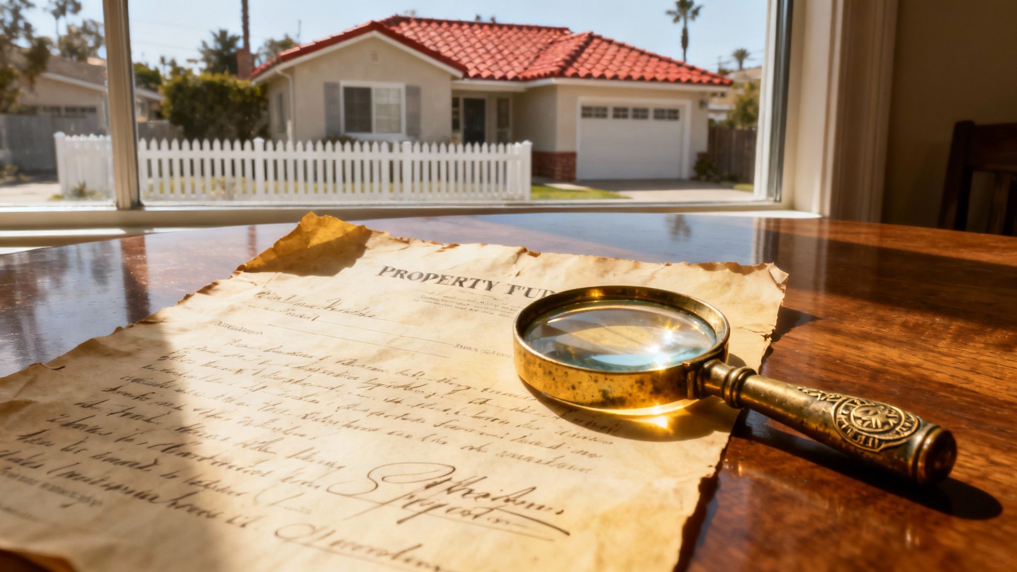 A modern, bright image showing a set of house keys on a wooden table next to official-looking documents, representing a real estate transaction.