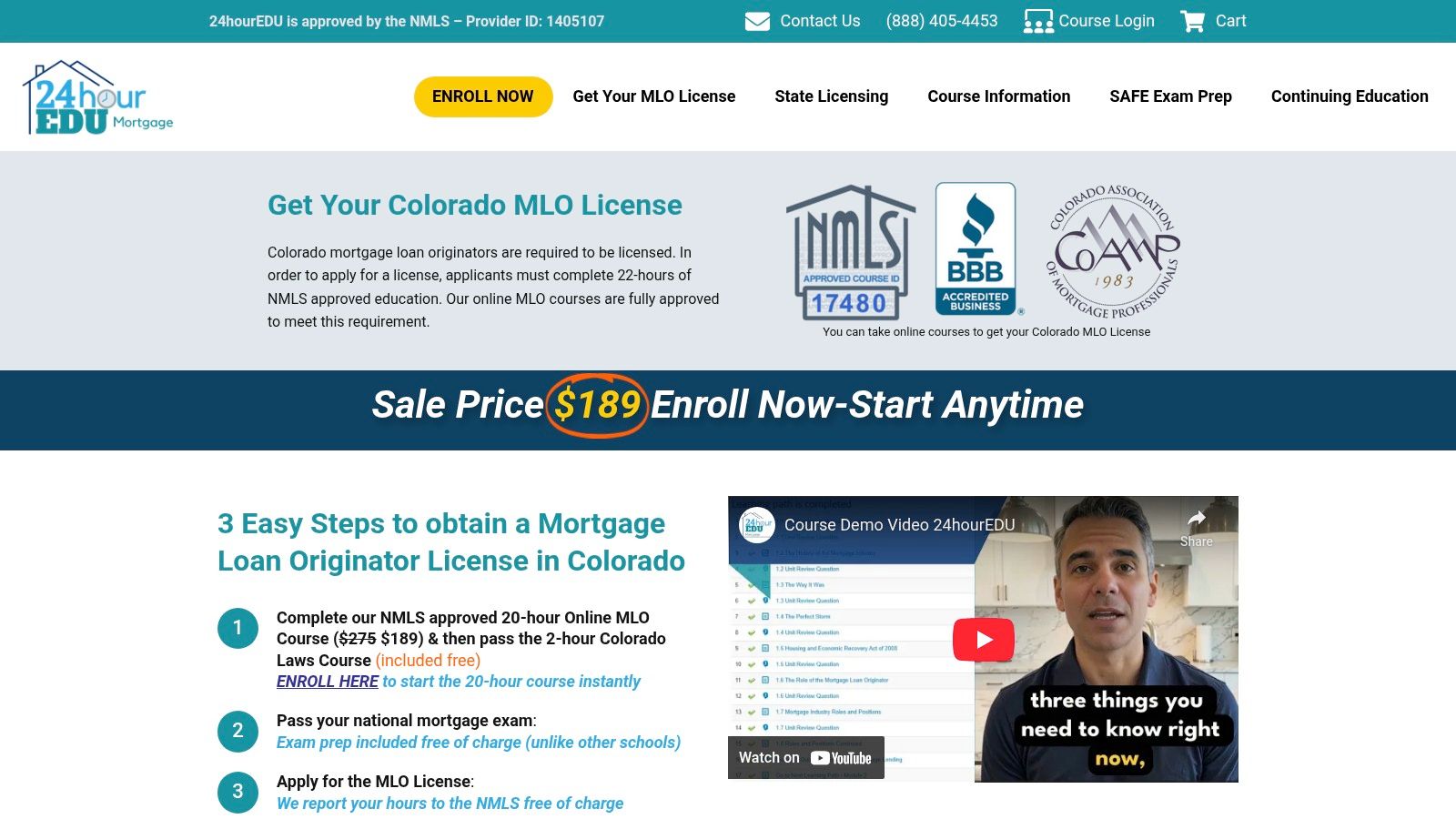 24hourEDU Colorado MLO License Course