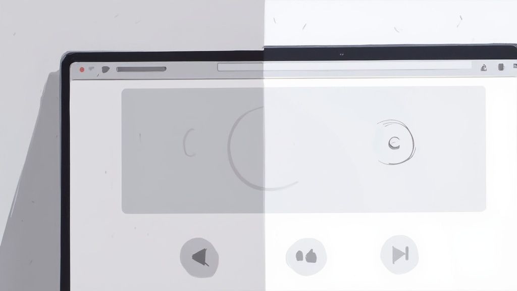 A sleek, modern navbar design example