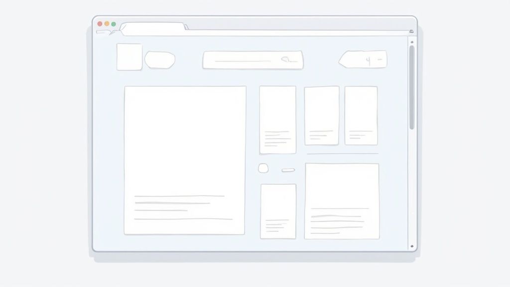 A clean, modern website layout on a laptop screen, emphasizing intuitive design and a positive user experience.