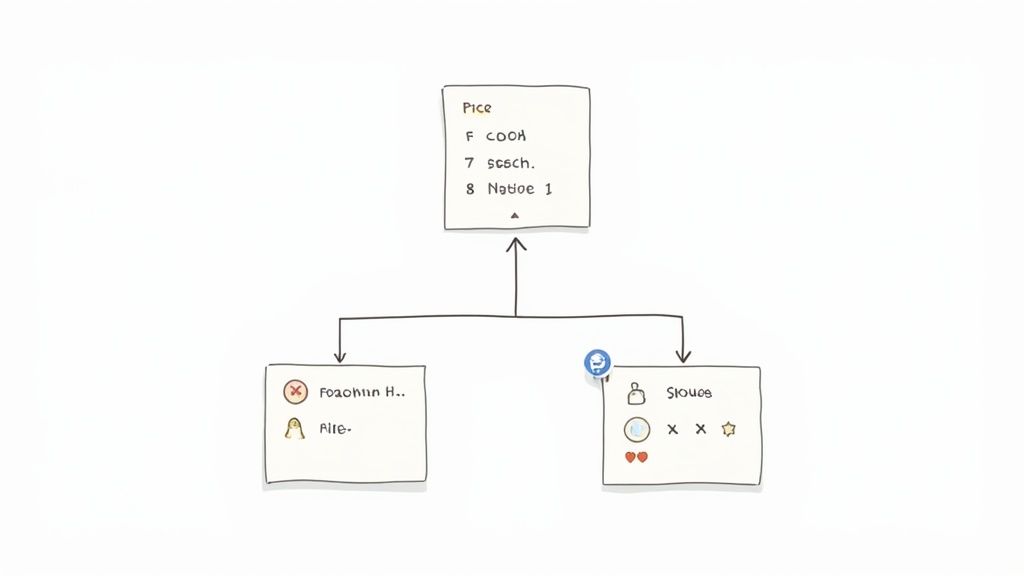 A code snippet showing React and Tailwind CSS classes for a dropdown component.