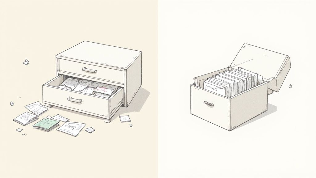 A grid of visually appealing UI cards displaying different content types, showcasing the modularity and scannability of card-based design.