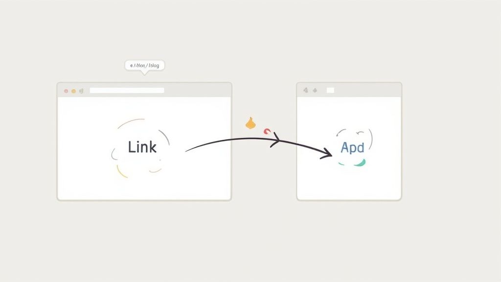 A developer's hand pointing at a screen displaying a Next.js navigation component with code snippets overlaid.