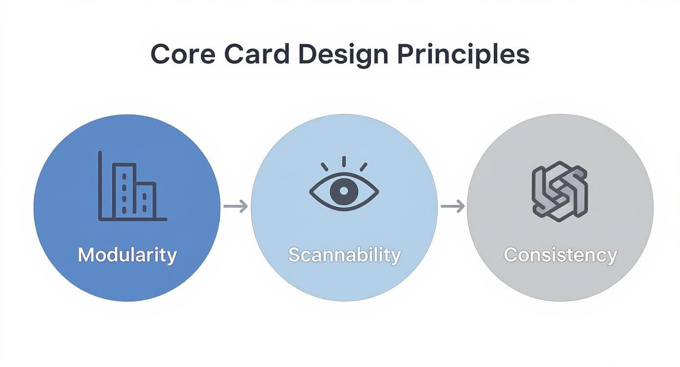 Infographic about cards ui design