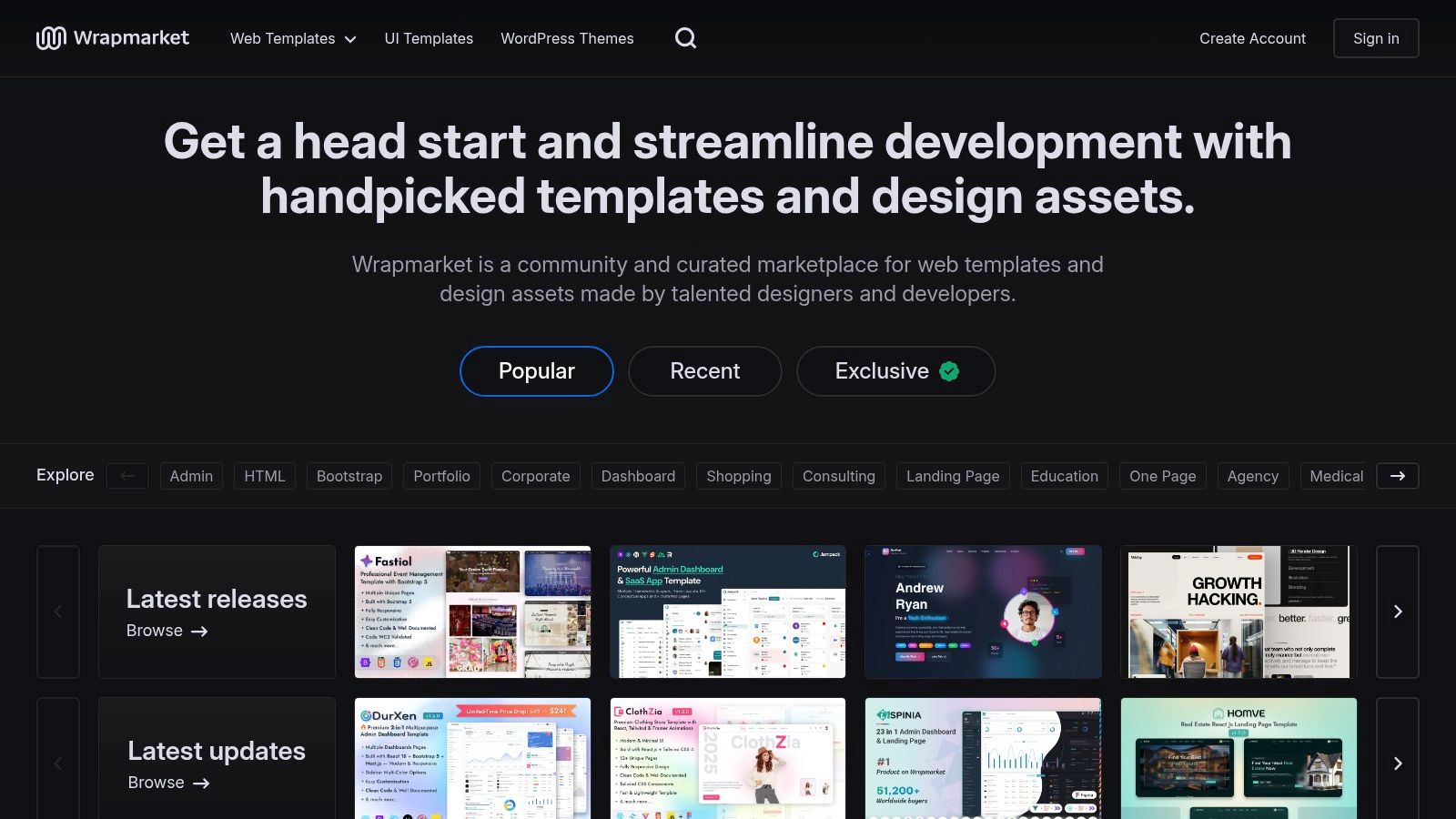 WrapBootstrap (Bootstrap-focused marketplace)