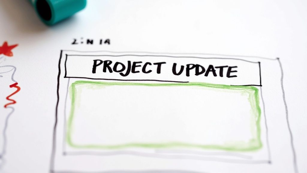 A person typing on a laptop, focused on writing a professional email.