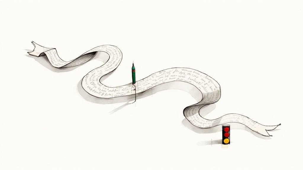 A person writing in a notebook, symbolizing the importance of polished writing.