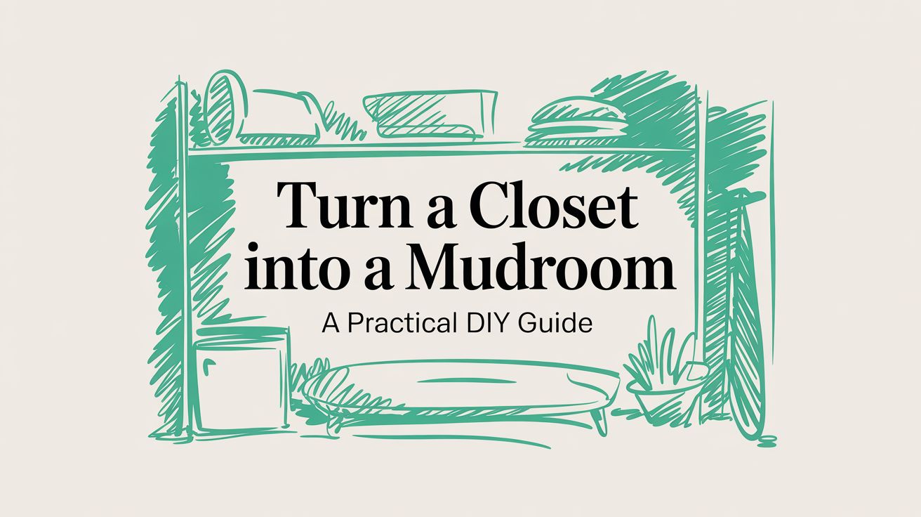How to Turn a Closet Into a Mudroom: A Weekend DIY Project | Interior ...