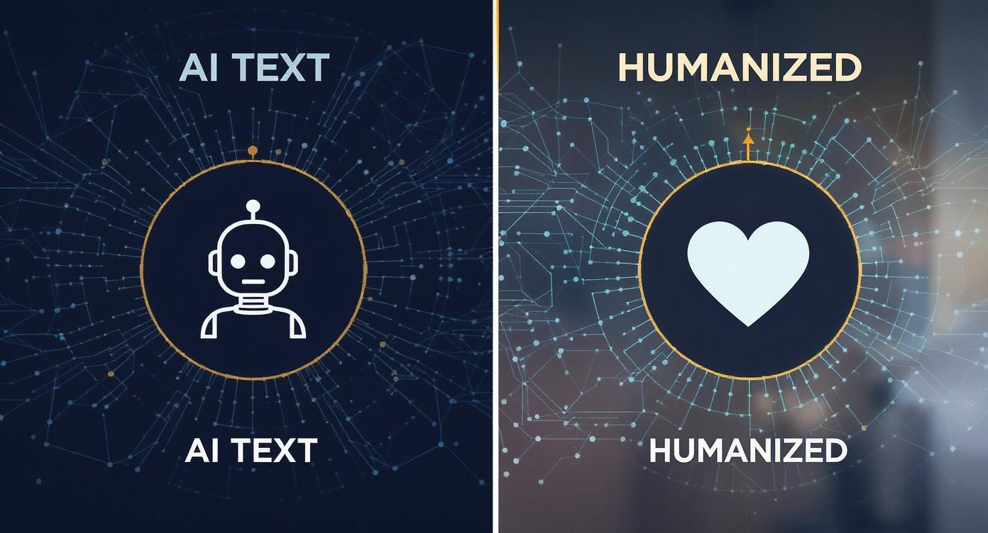 Infographic about humanize ai text