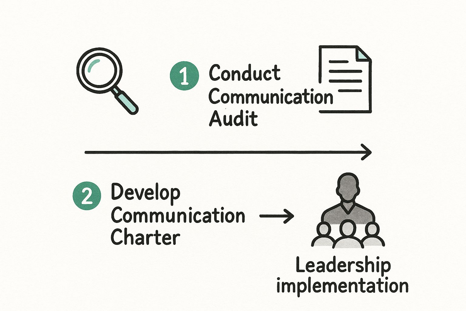 Infographic about how to improve business communication