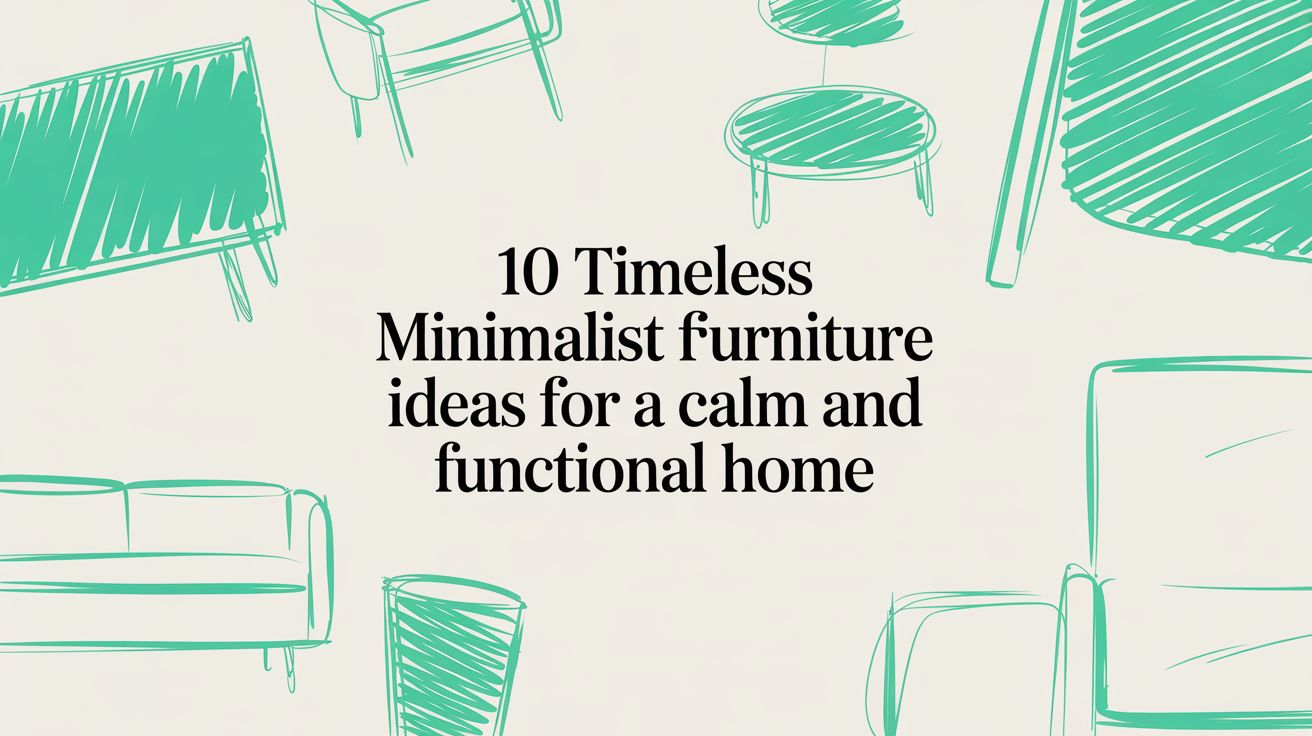 10 Timeless Minimalist Furniture Ideas for a Calm and Functional Home