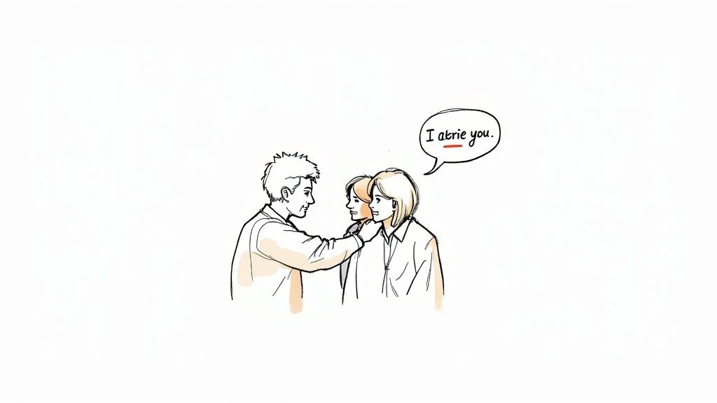 A person checking off items on a checklist to guarantee a process is complete