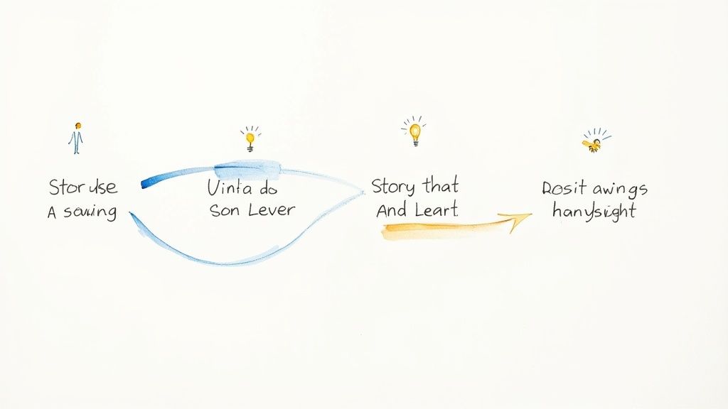 A sound wave graphic in motion, representing the concept of rhythm and flow in writing.