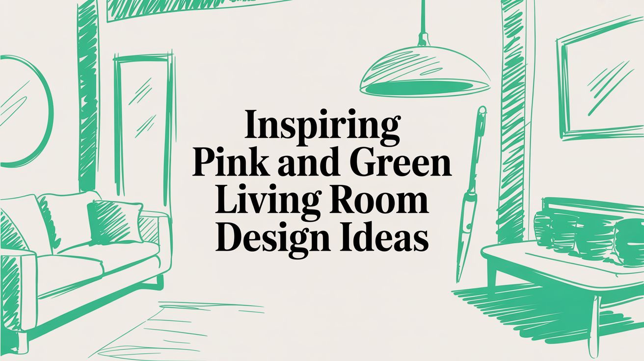 Inspiring Pink And Green Living Room Design Ideas | Interior Redesign ...