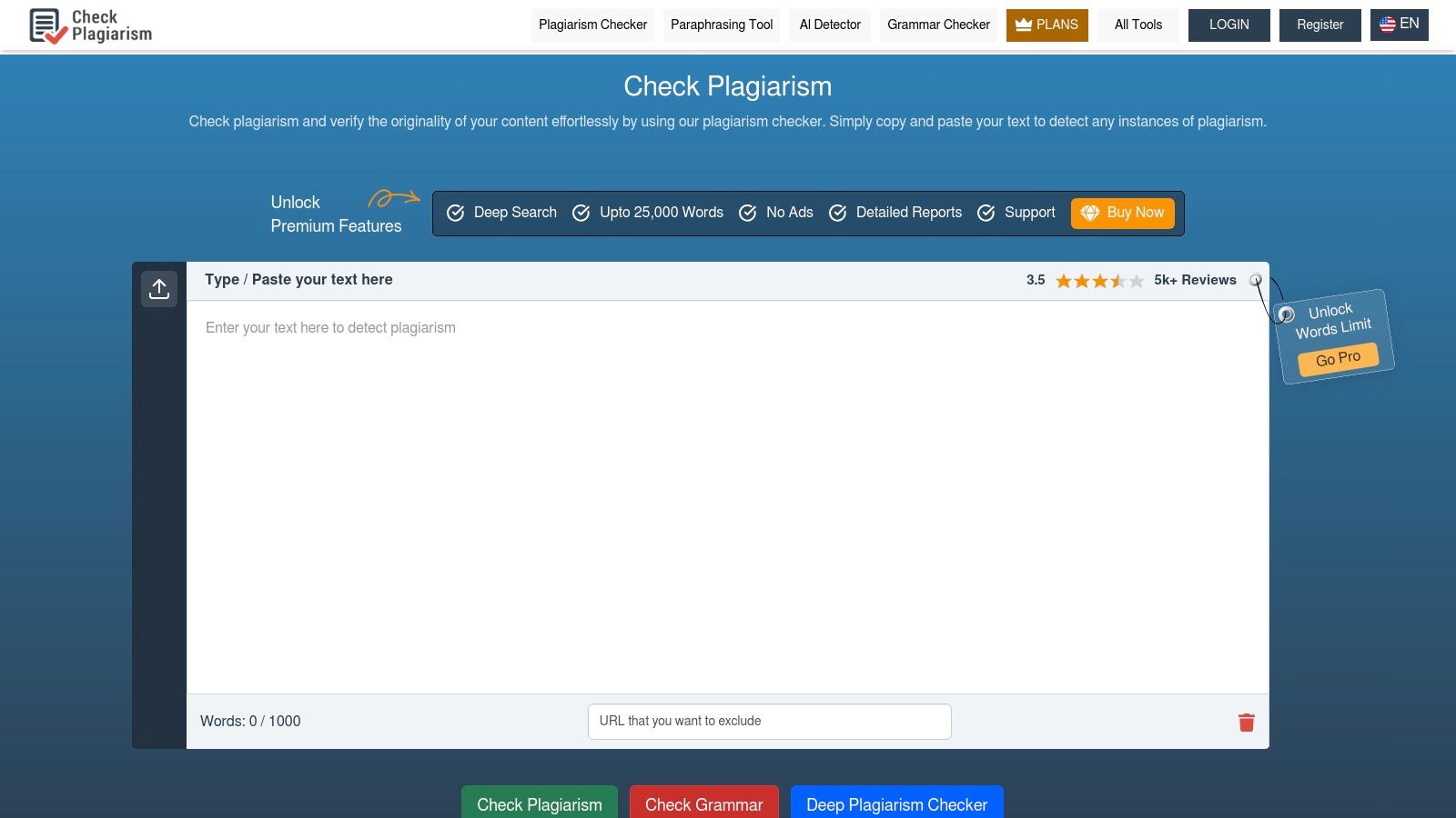 Check‑Plagiarism — Free Online Plagiarism Checker