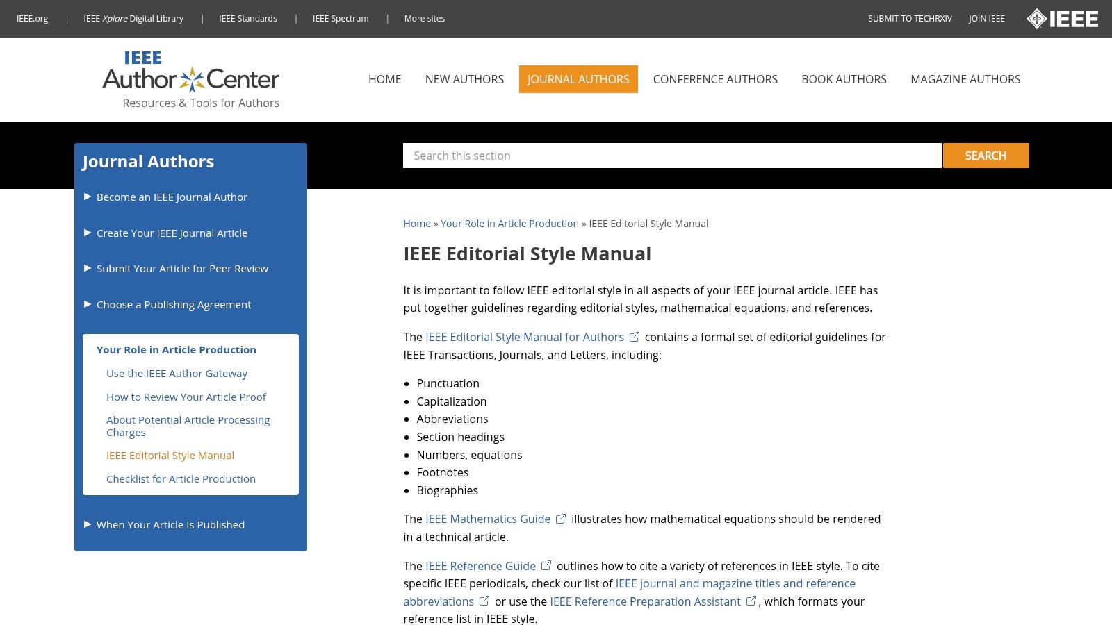 IEEE Editorial Style Manual