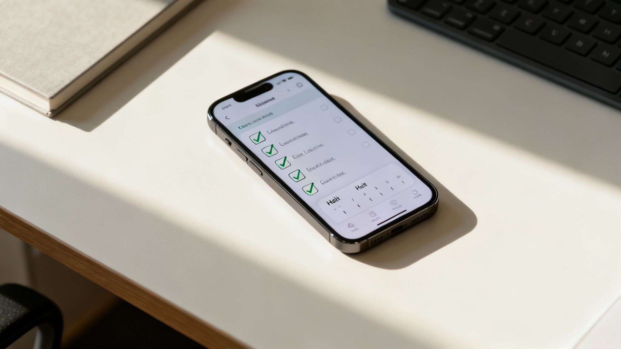 A person's hands organizing colorful sticky notes on a clear board, representing planning and using tools.