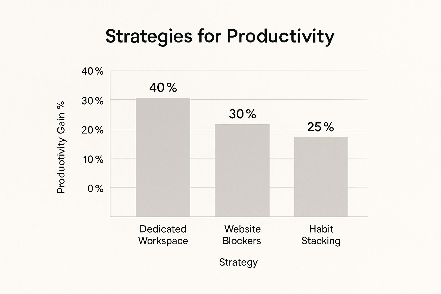 Infographic showing productivity gains from environmental strategies