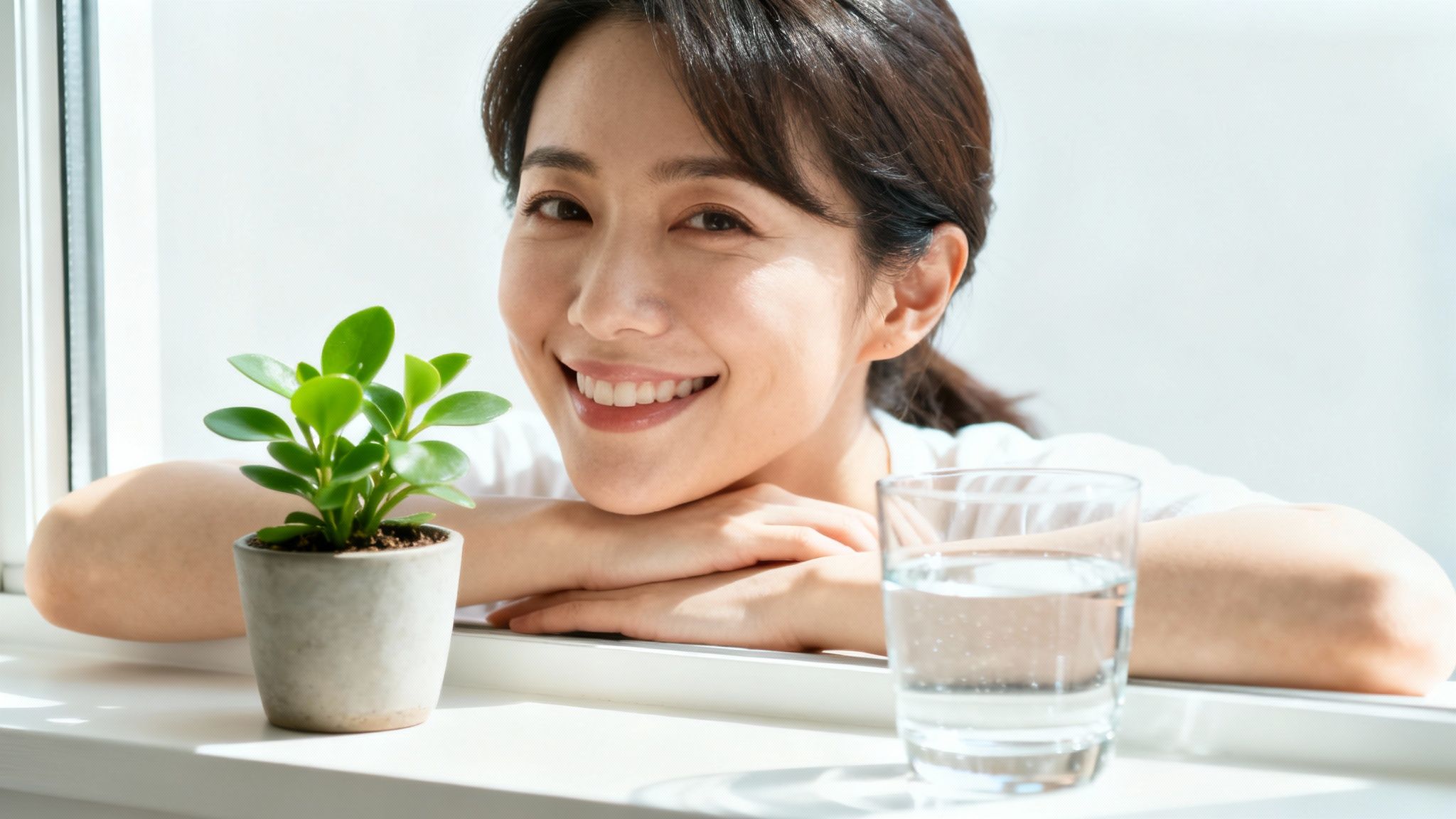 A person looking energetic and happy, enjoying a healthy lifestyle.