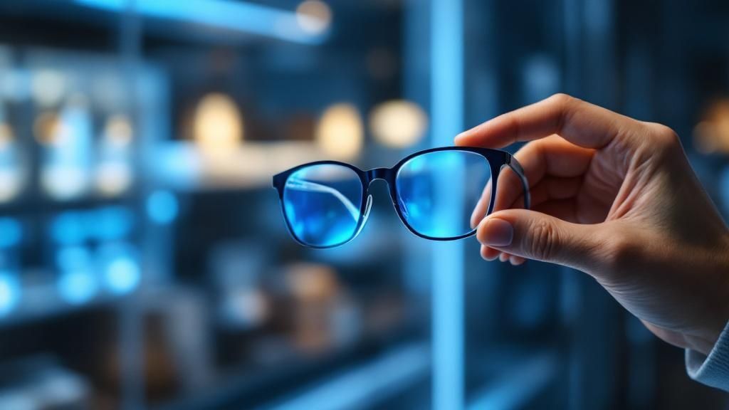 Woman feeling refreshed and sleeping soundly thanks to blue light glasses