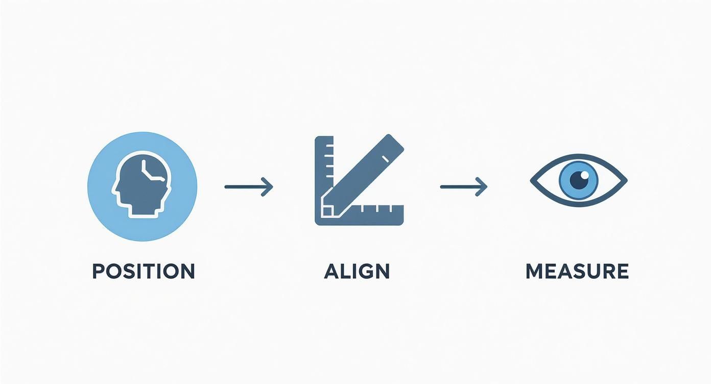 Infographic about how to measure pupillary distance