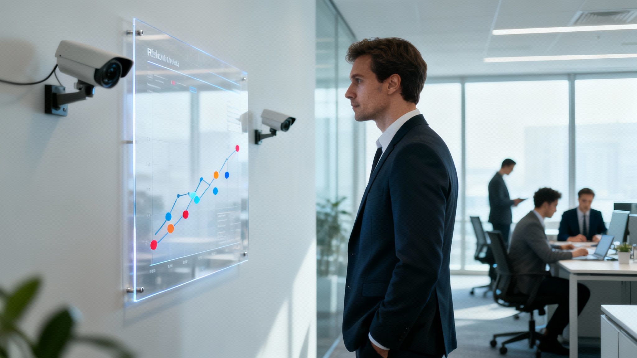 Equipe de compliance discutindo prevenção de furto interno